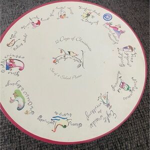 Rosanna china 4 dessert plates,EUC no chips or fading, 8“ , 12 days of Christmas